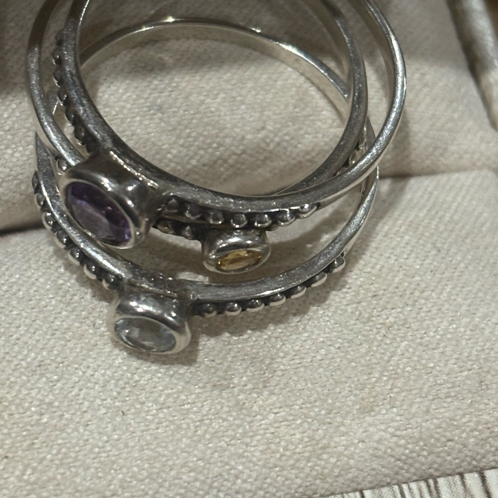 T&C 925 stackable rings - Picture 3 of 4
